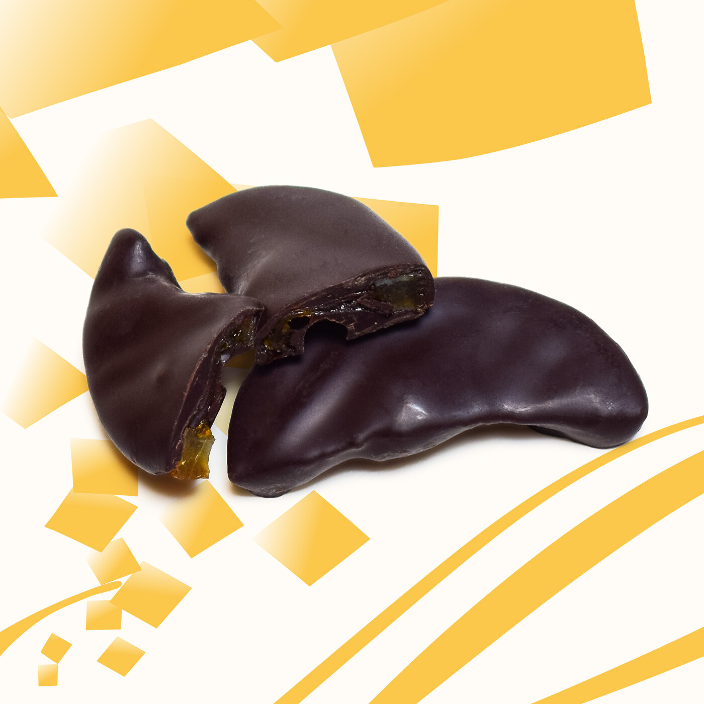 Oranges confites enrobées de chocolat noir