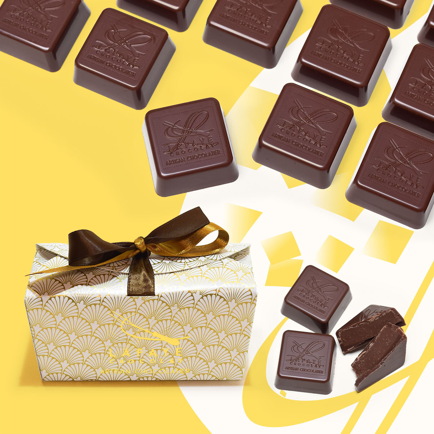 Chocolats au lait fourrés au praliné