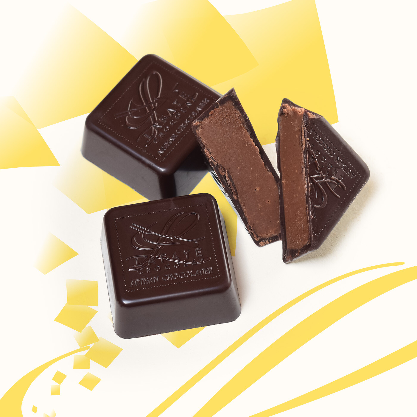 Chocolats noirs fourrés au praliné – Image 2