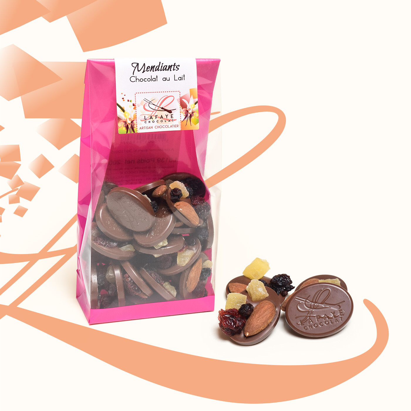 Mendiants chocolat au lait