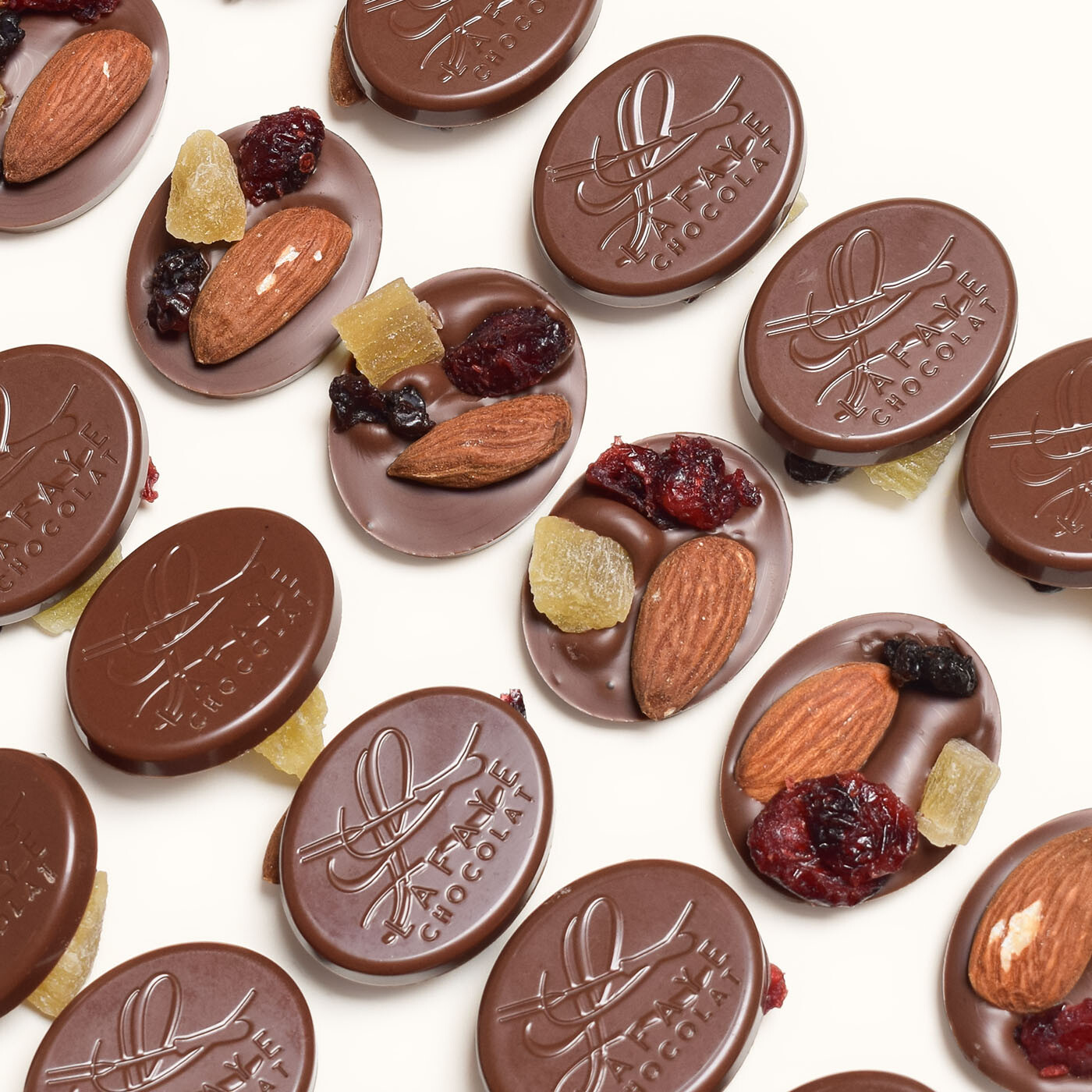 Mendiants chocolat au lait