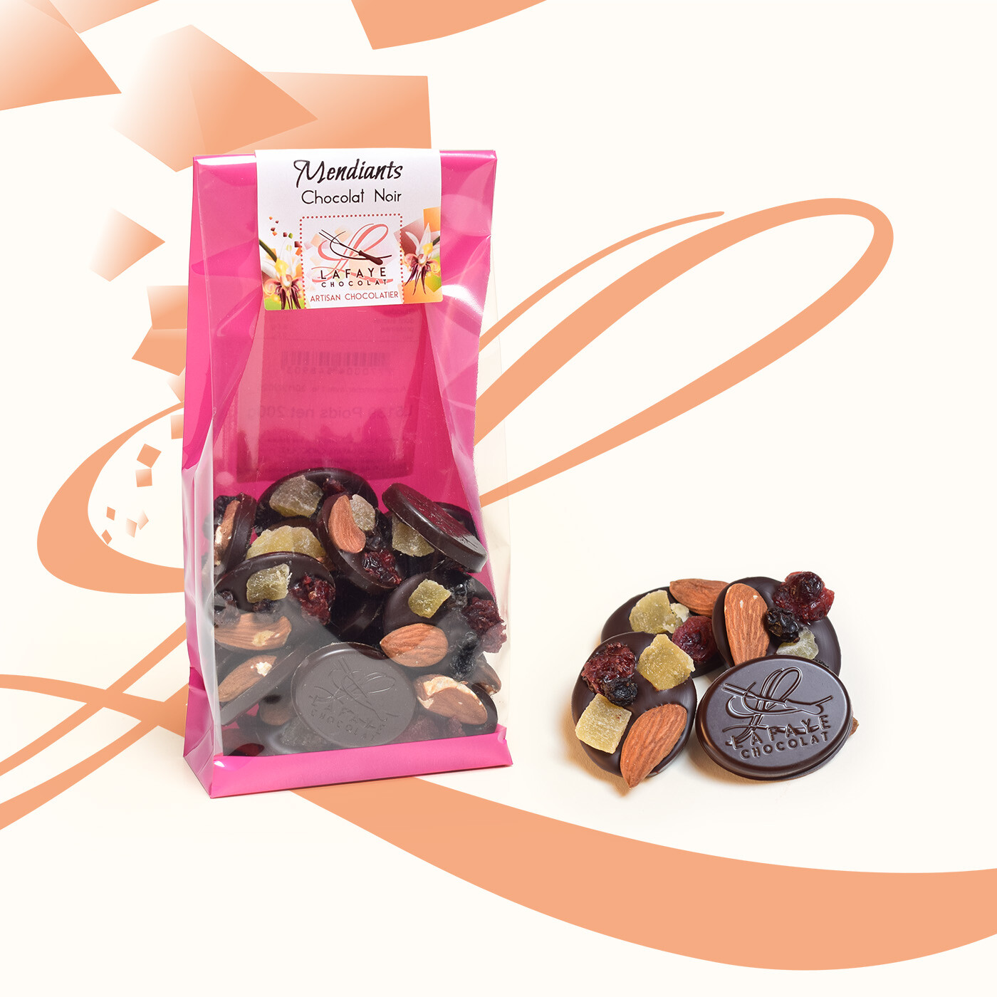 Mendiants chocolat noir