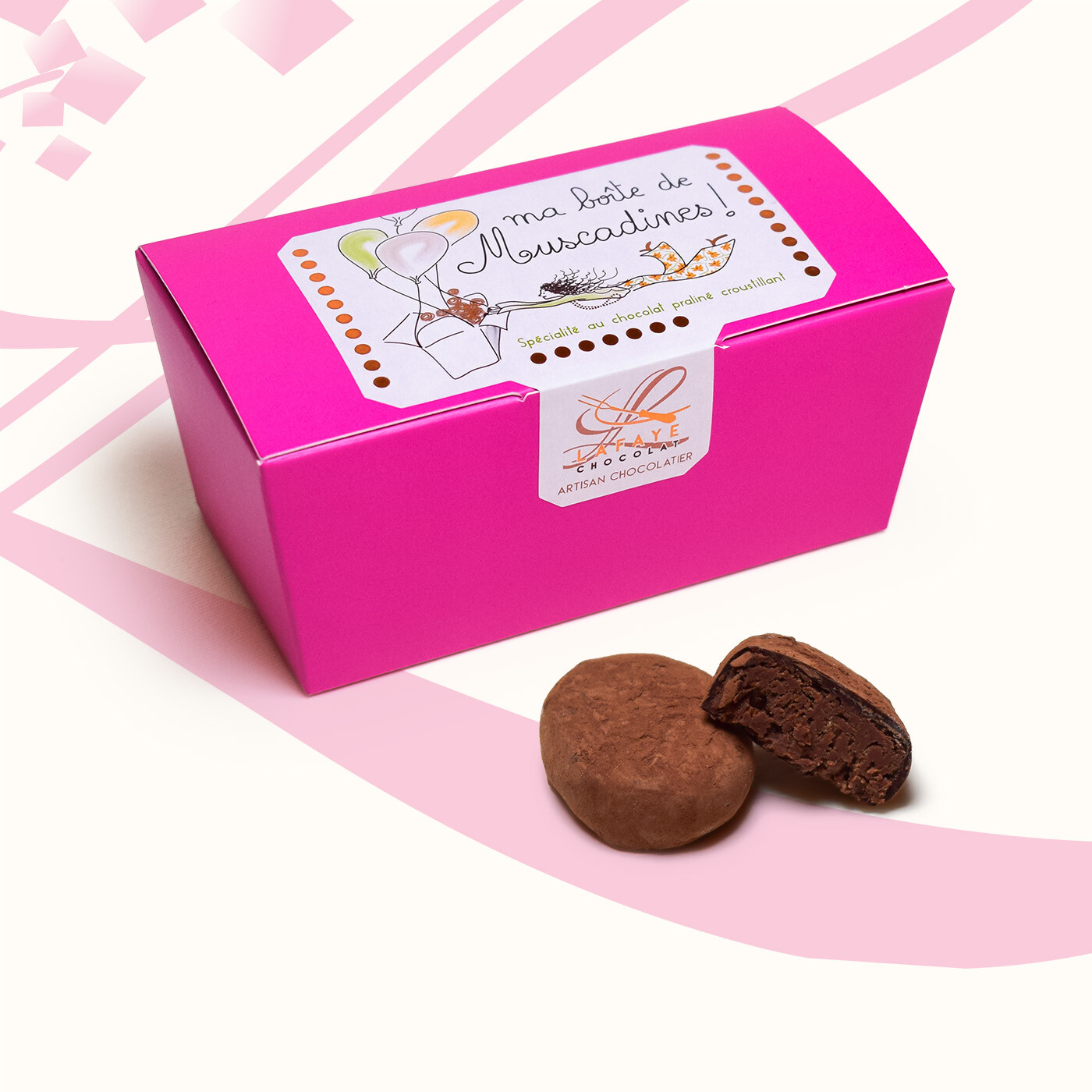 Muscadines chocolat noir ballotin