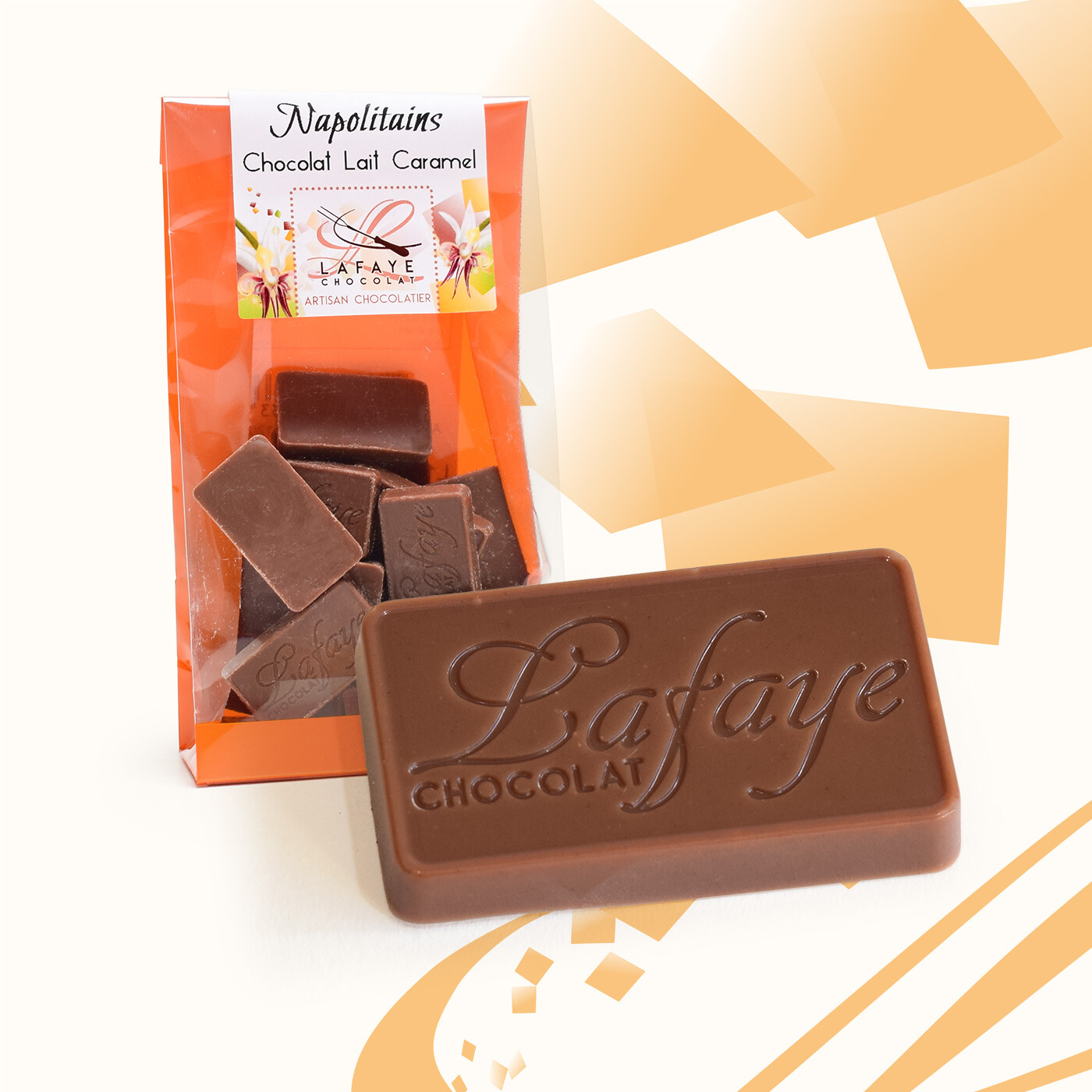 napolitains au chocolat au lait et caramel