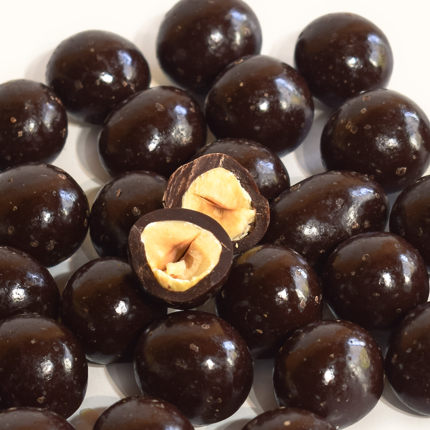 Noisettes au chocolat noir