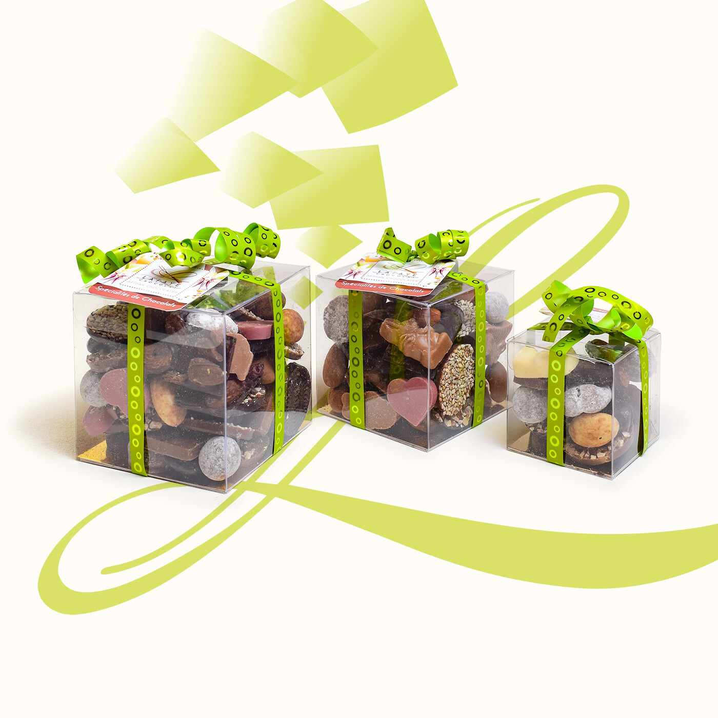 Assortiments de spécialités au chocolat