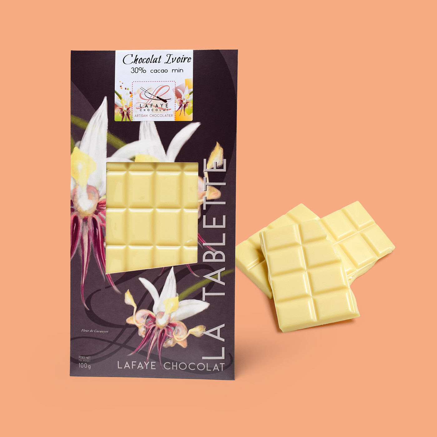 Tablette chocolat ivoire 30%