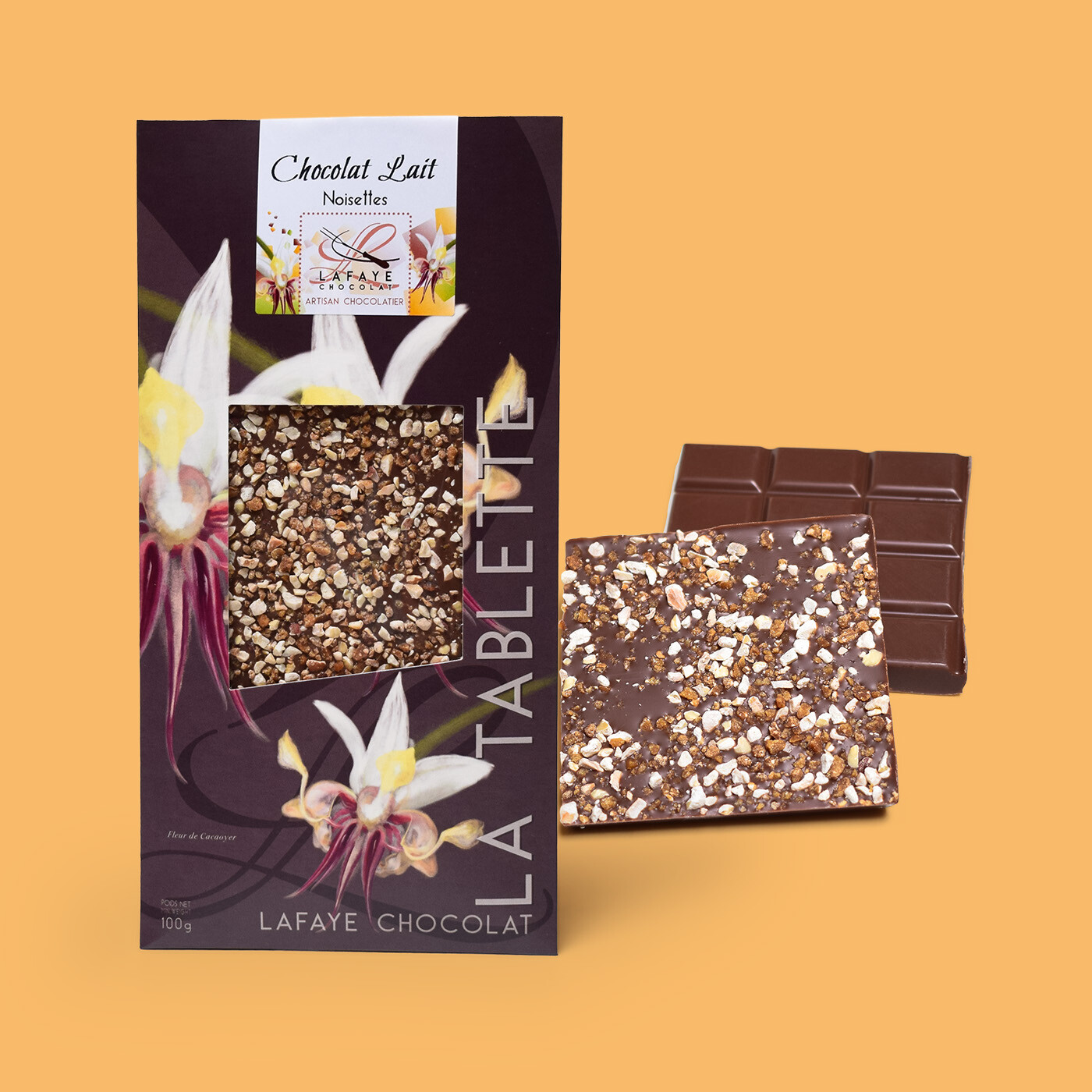 tablette chocolat au lait et noisettes