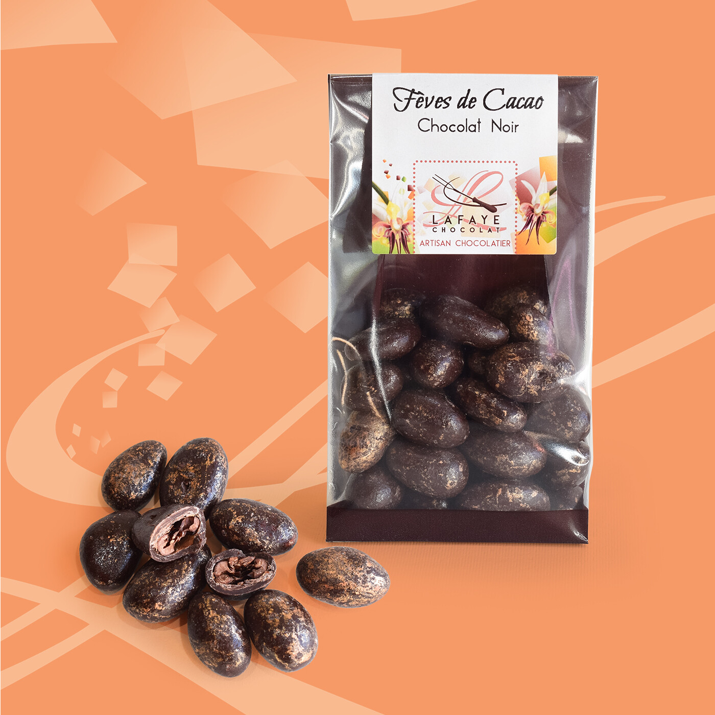 Fèves de cacao au chocolat noir – Image 2