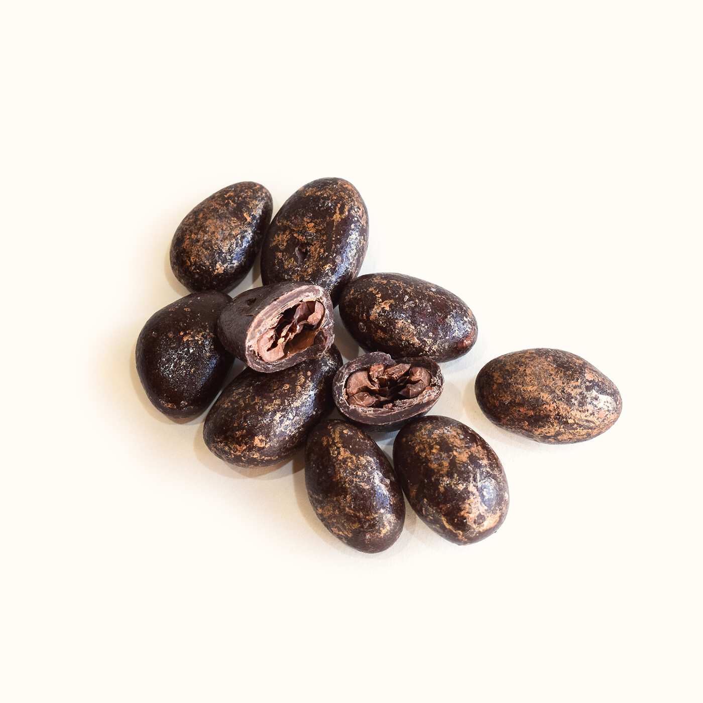 Fèves de cacao au chocolat noir