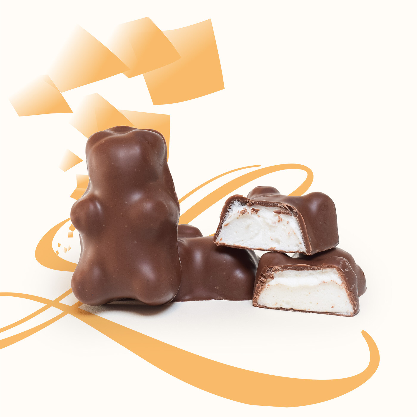 Oursons en guimauve chocolat au Lait – Image 2