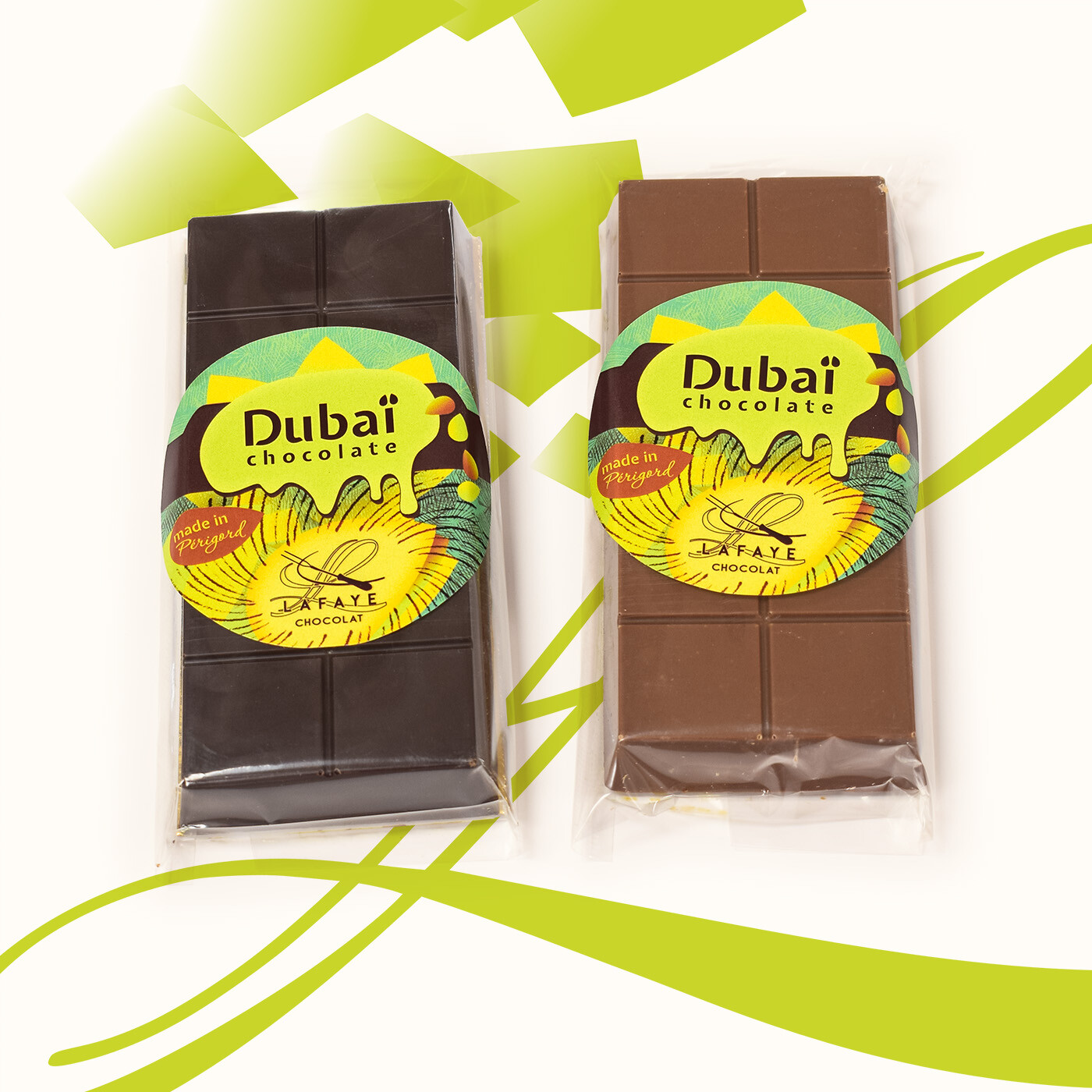 Tablette Dubaï chocolat noir pistache – Image 2