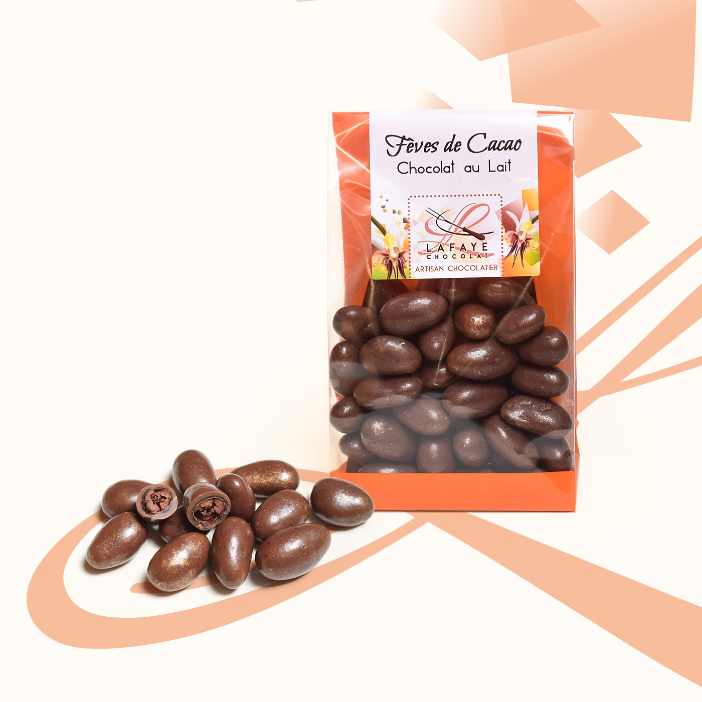 Fèves de cacao chocolat au lait – Image 2