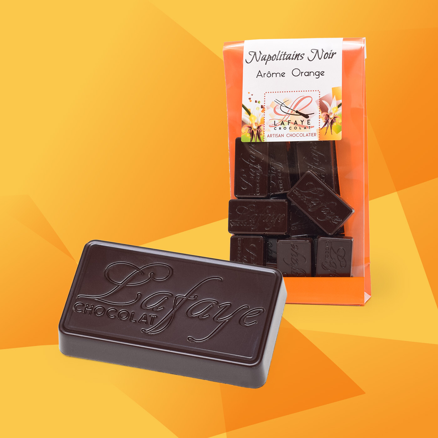 Napolitains noir arôme orange