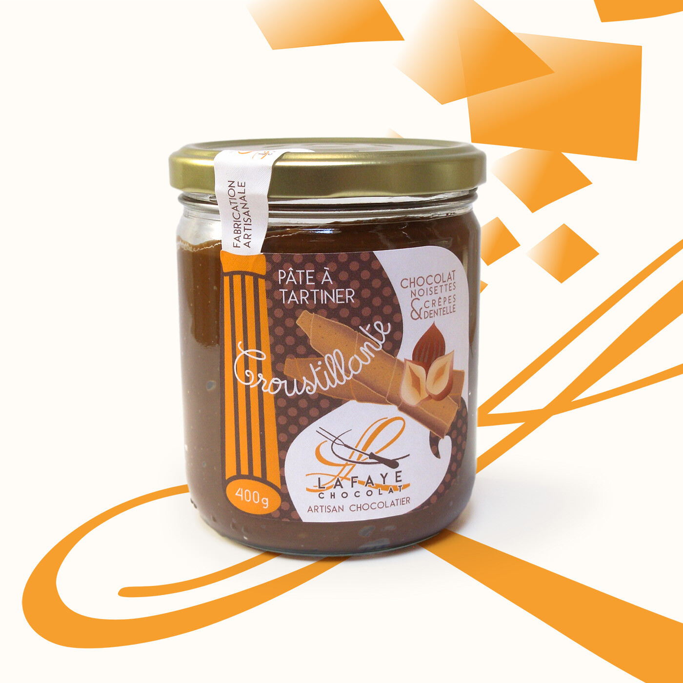 Pâte à tartiner croustillante chocolat au lait