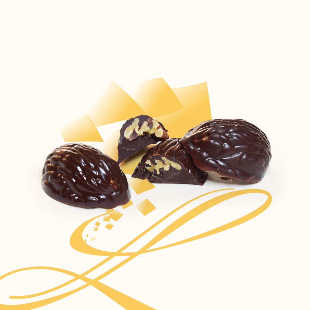noix de Pécan enrobées de chocolat noir