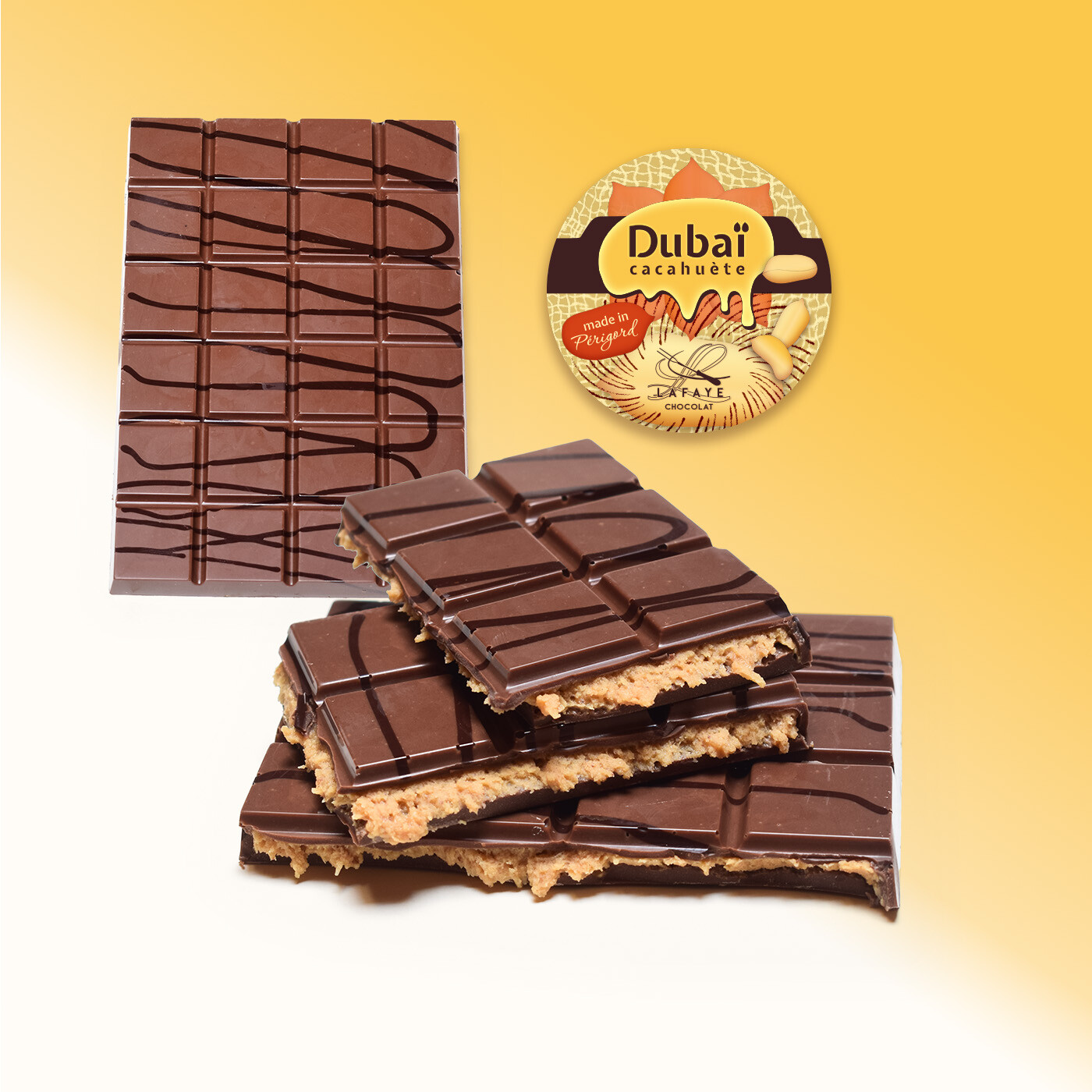 Tablette Dubaï chocolat au alit beurre de cacahuète