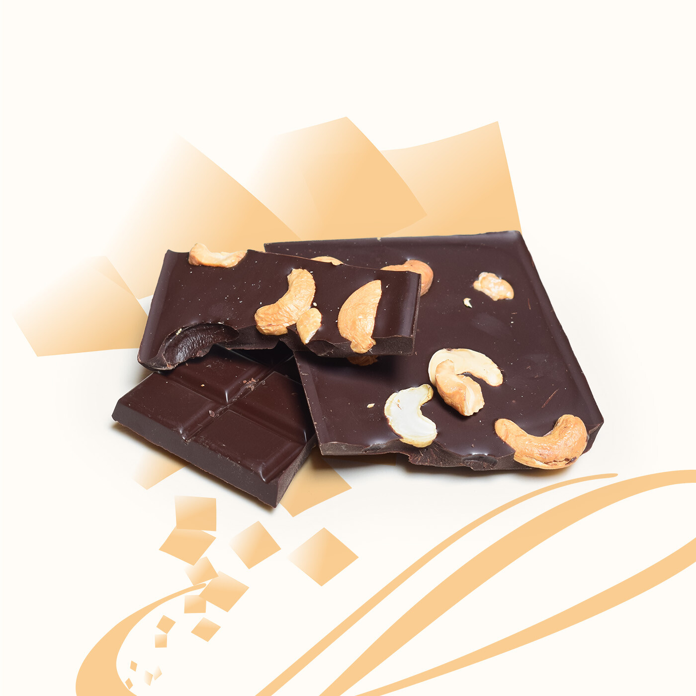 tablette chocolat noir noix de cajou