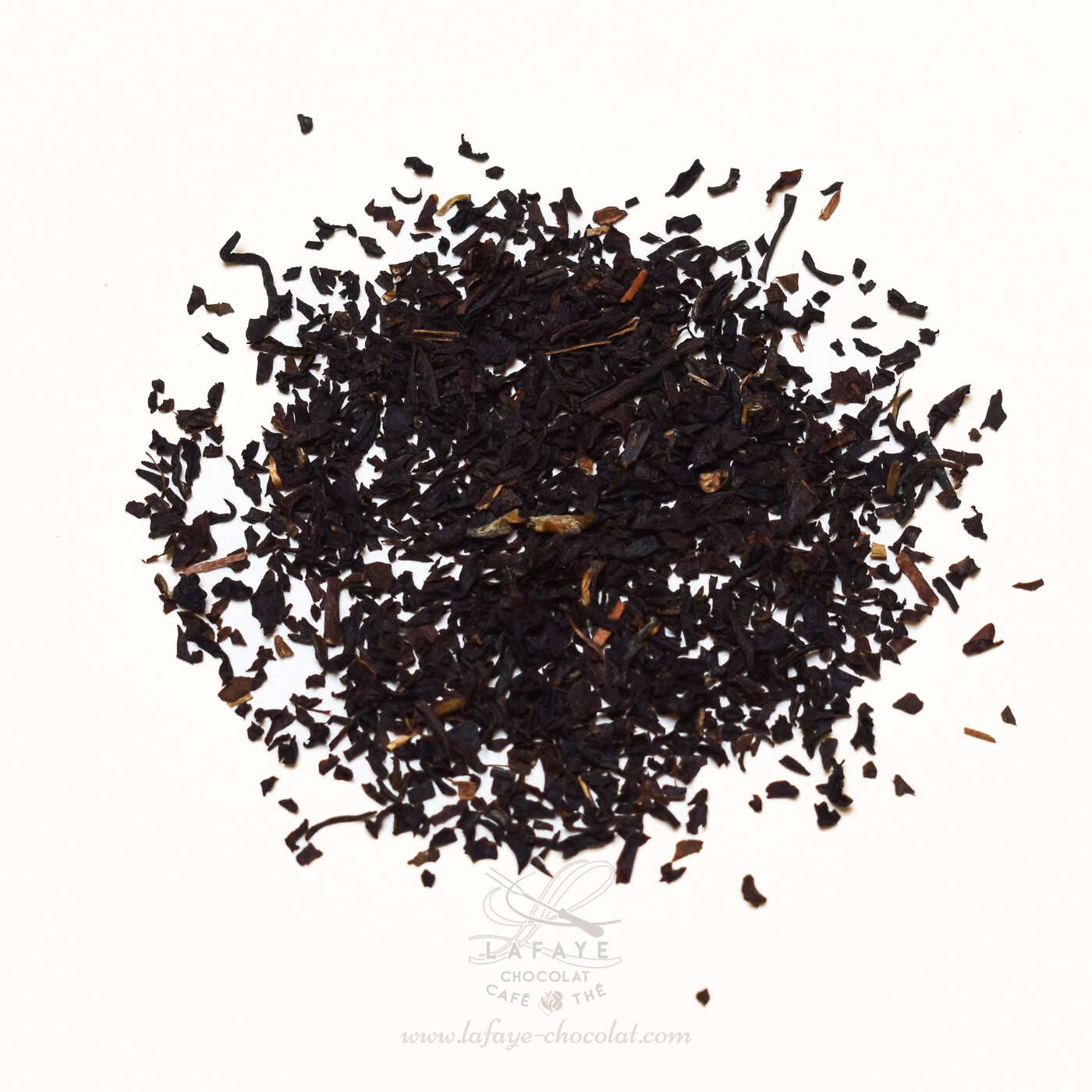 mélange anglais de thés noirs broken vendu par Lafaye chocolat.