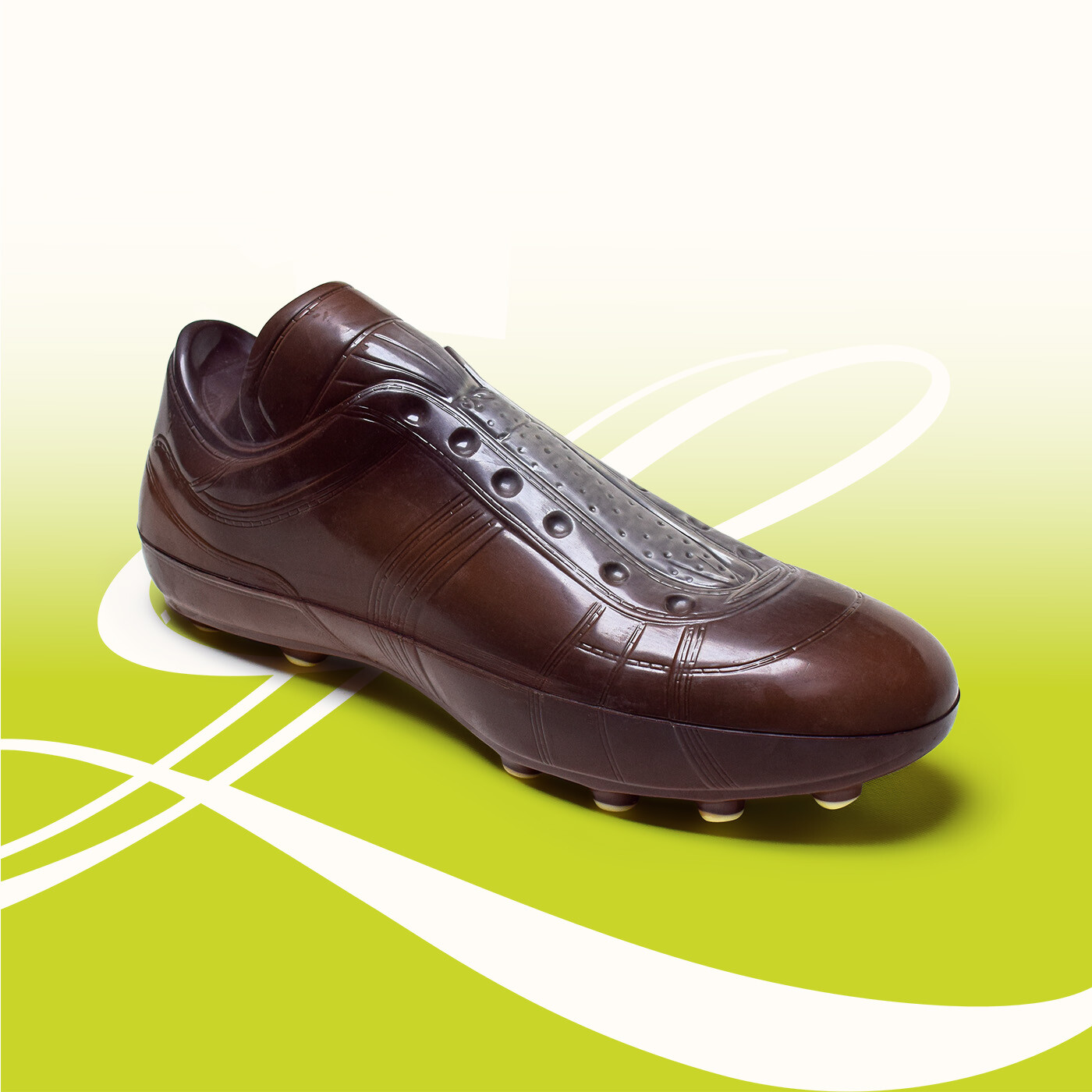 Basket à crampons en chocolat