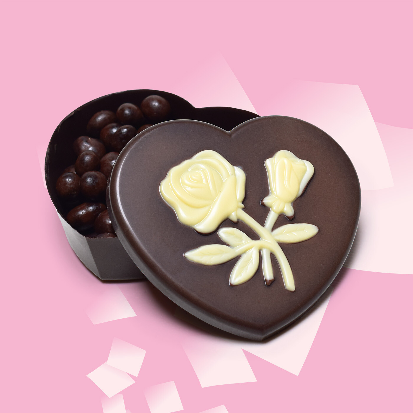 Boite cœur en chocolat – Image 2