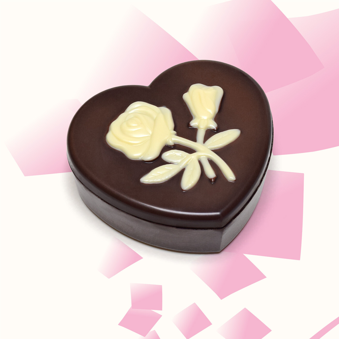 Boite cœur en chocolat