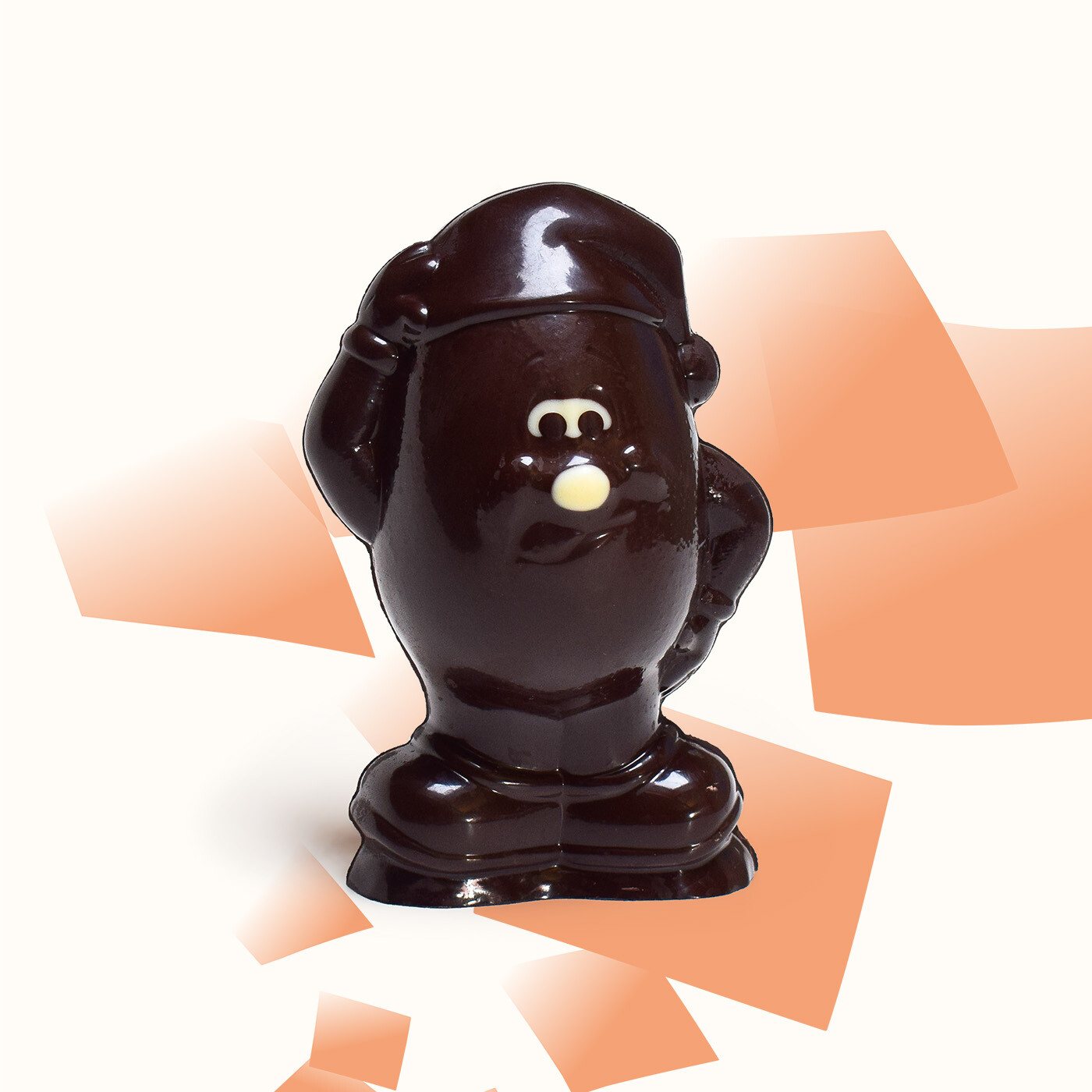 Bonhomme œuf en chocolat