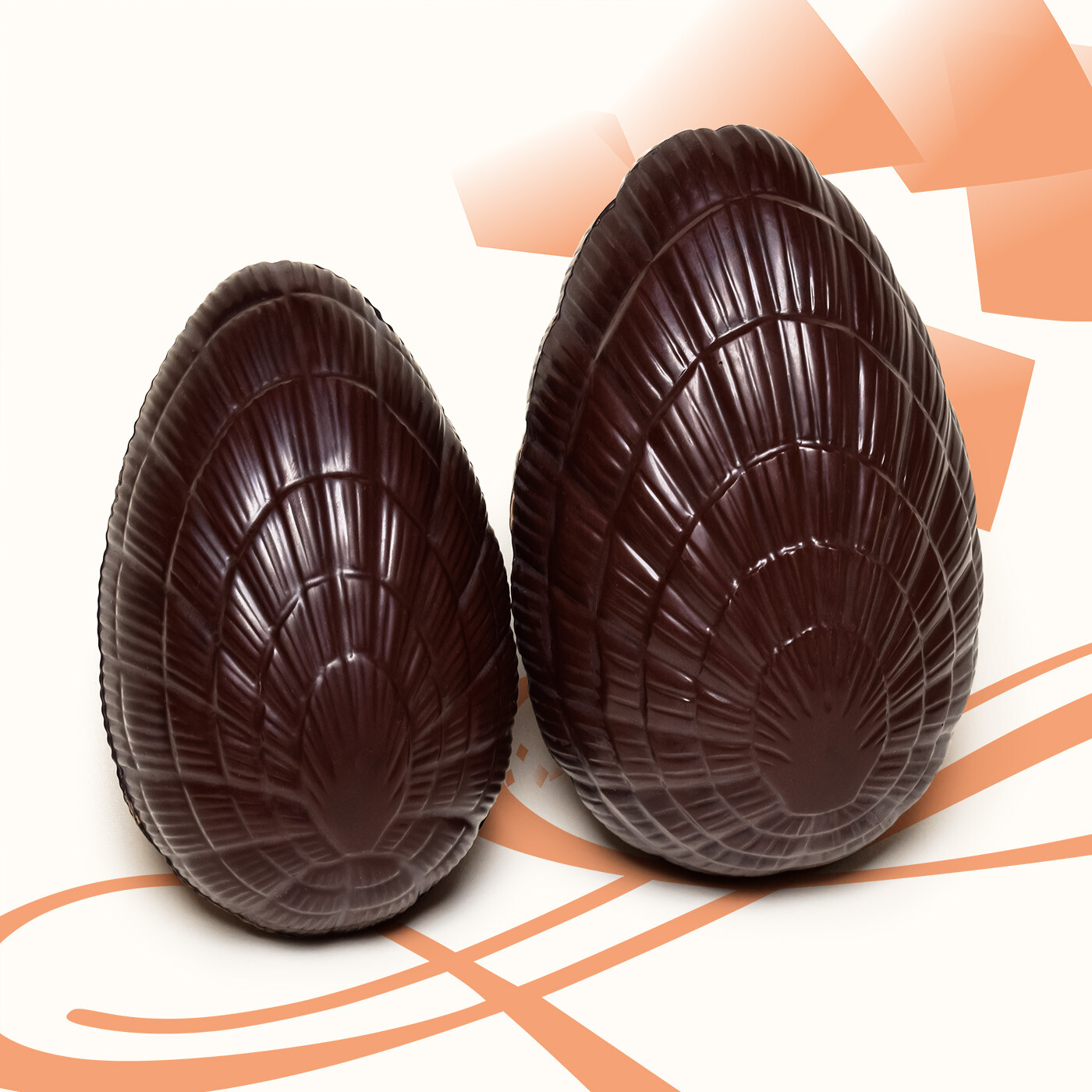 Gros œuf de Pâques en chocolat