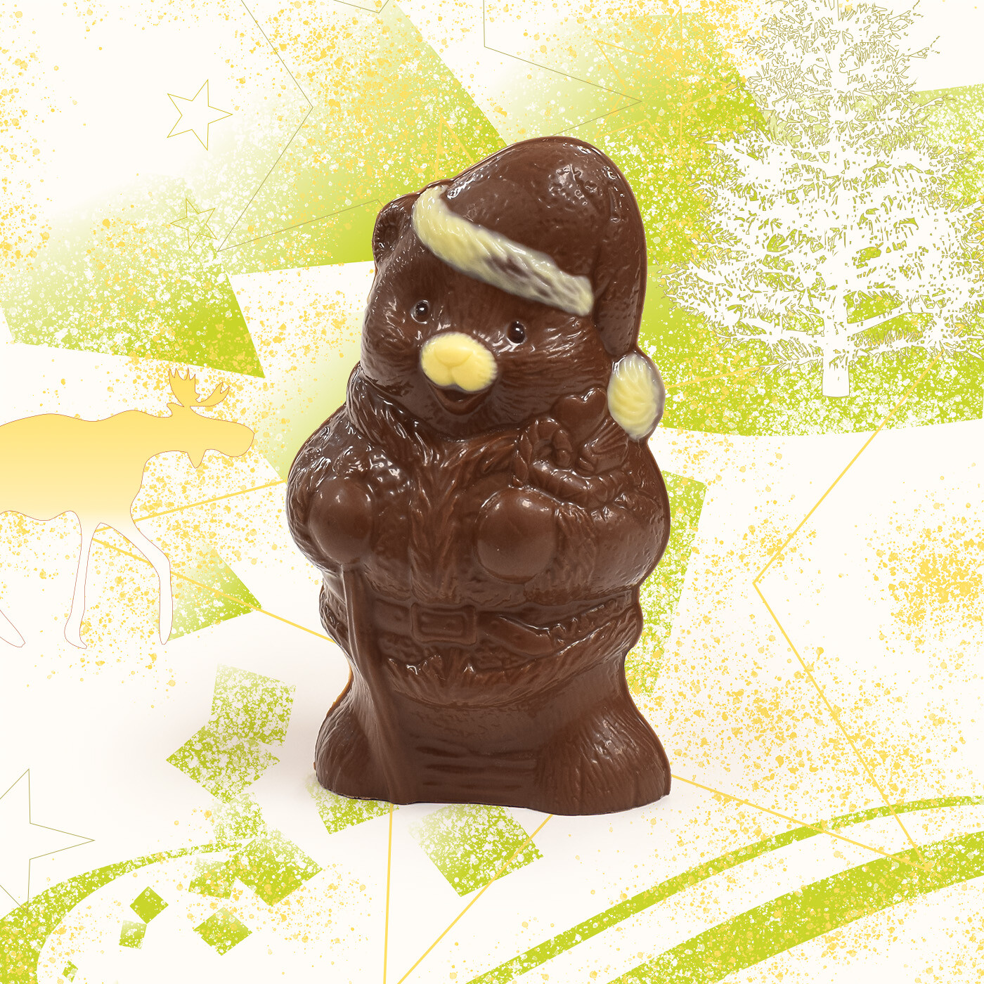 Ourson de Noël en chocolat – Image 3