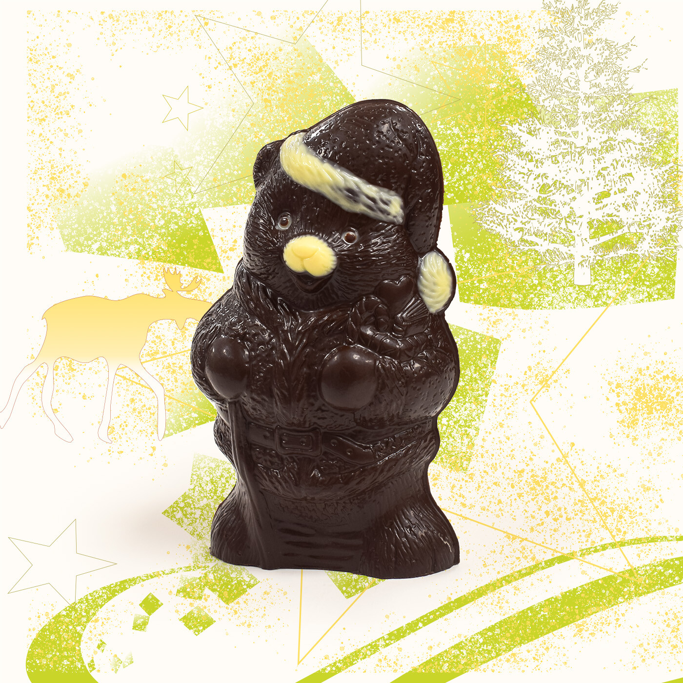 Ourson de Noël en chocolat – Image 2