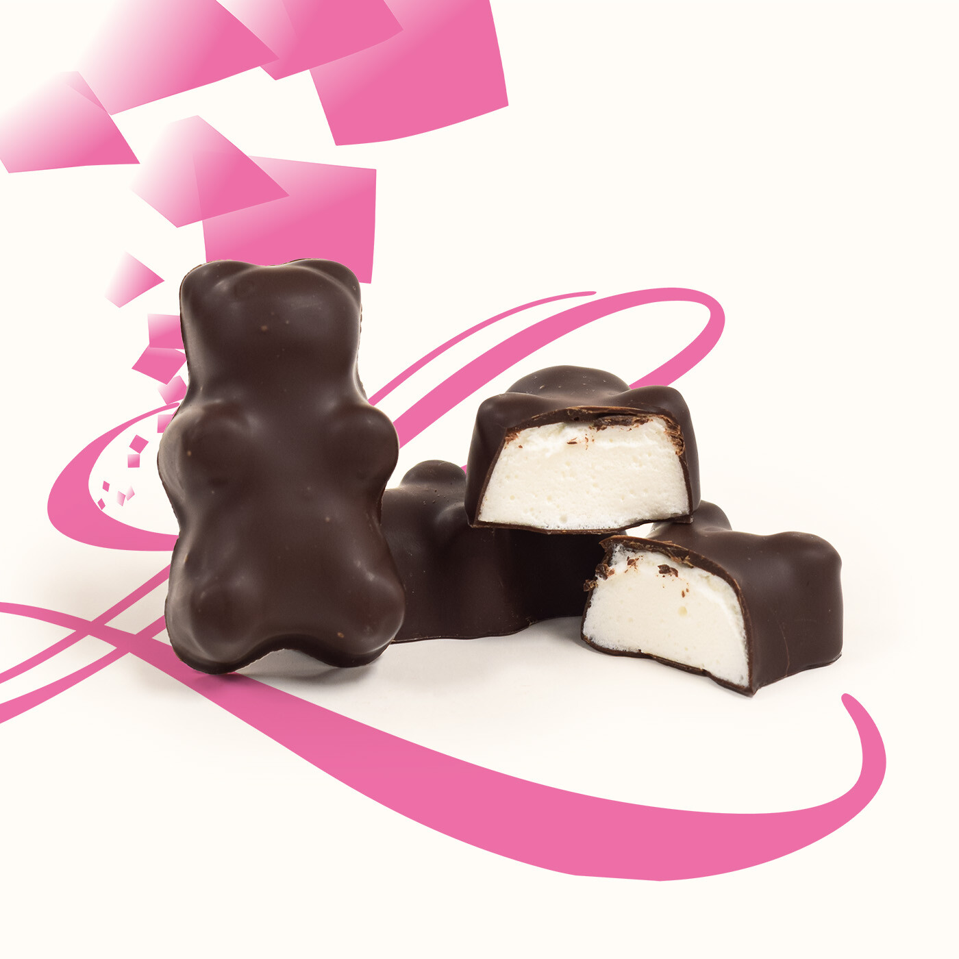 Oursons guimauve chocolat noir