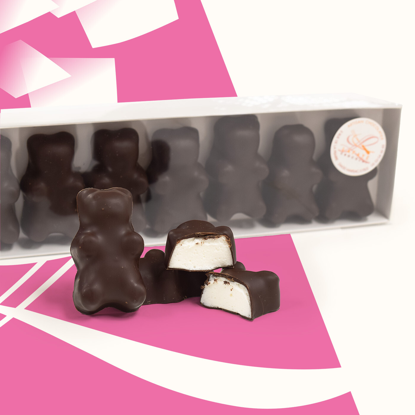 Oursons guimauve chocolat noir – Image 2