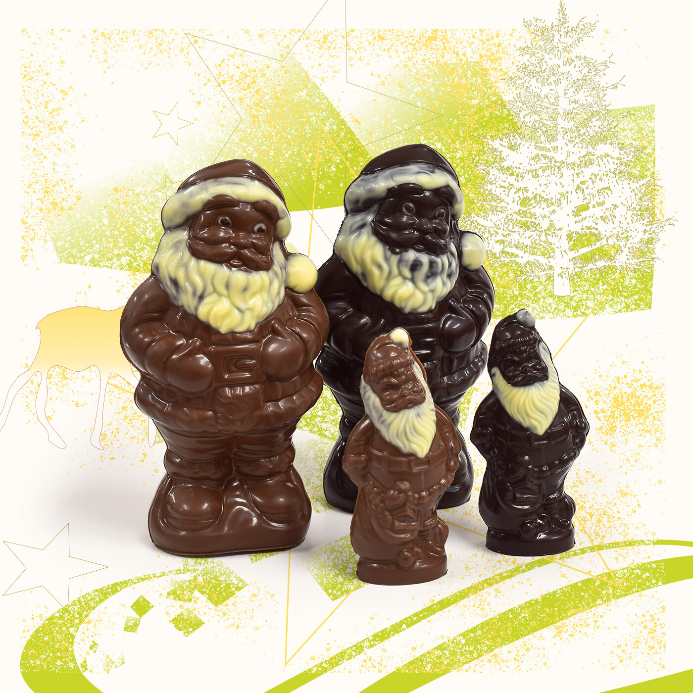 Père Noël en chocolat