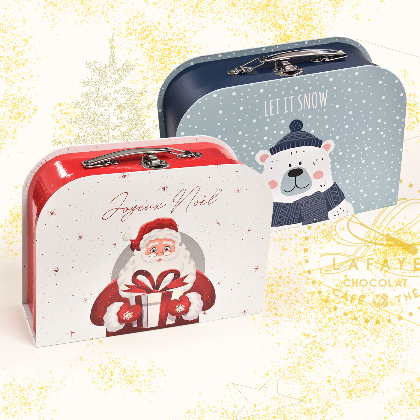 Valisette de chocolats de Noël