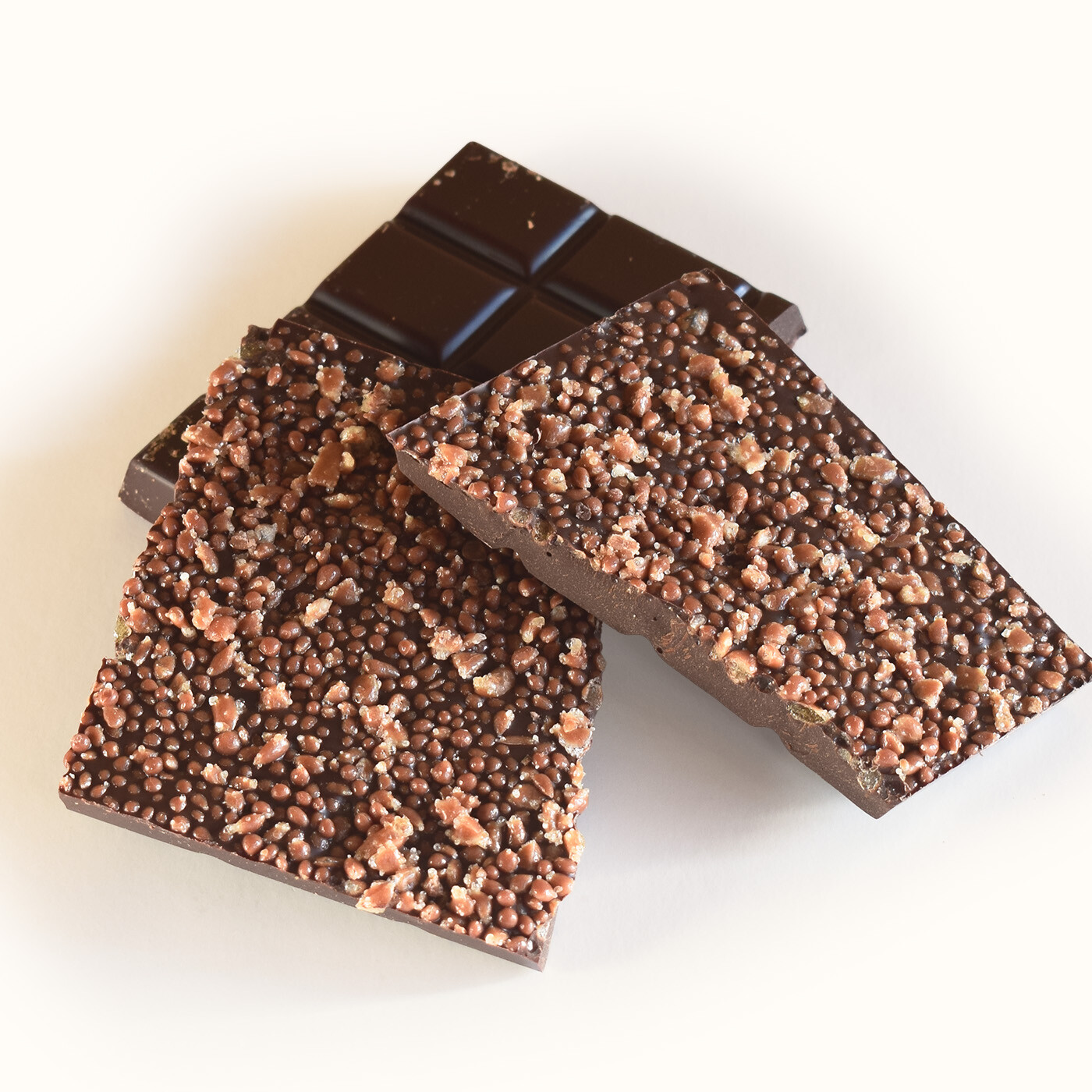 Tablette chocolat noir pétillant – Image 2