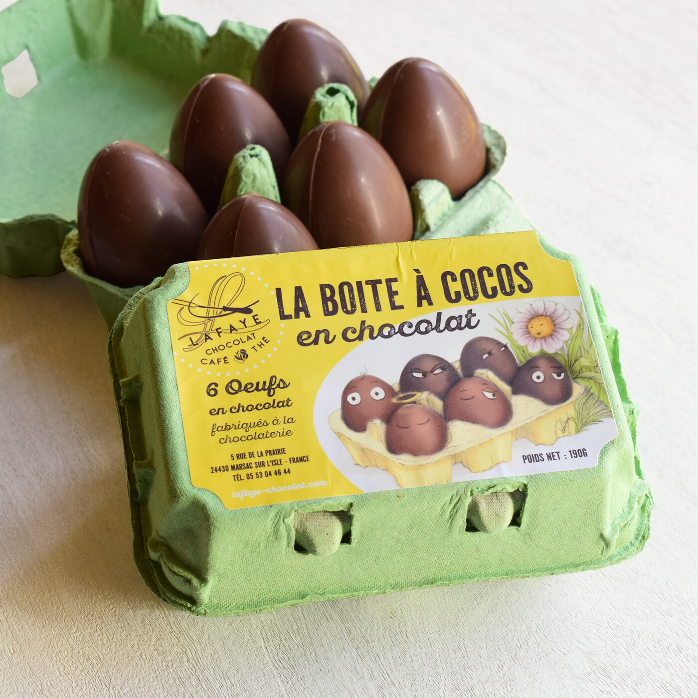 La boîte à cocos en chocolat