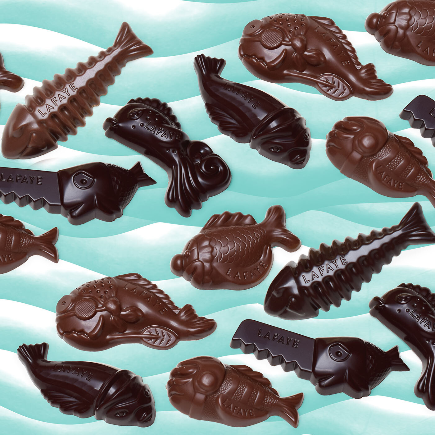 Les poissons en chocolat