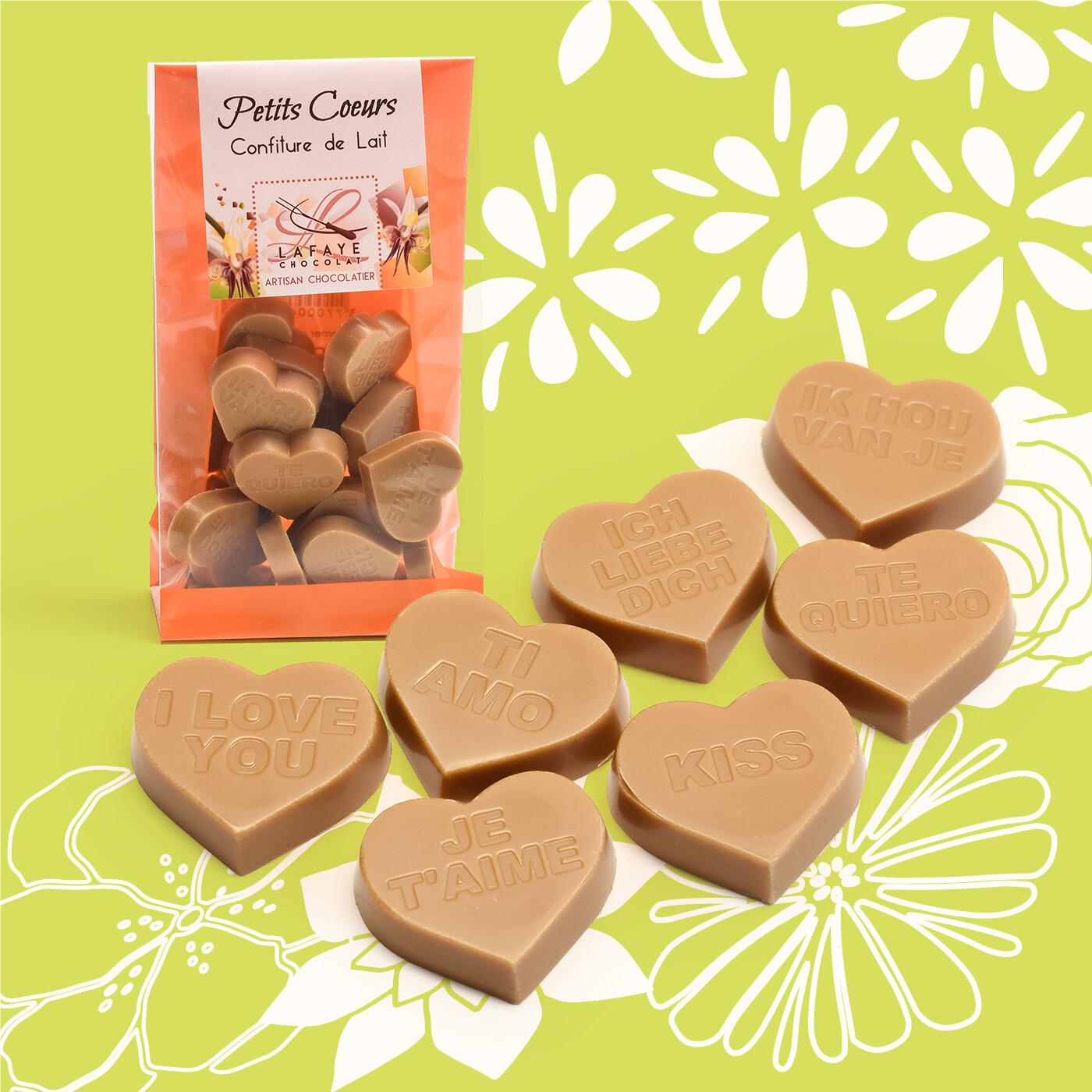 Petits cœurs en chocolat – Image 2