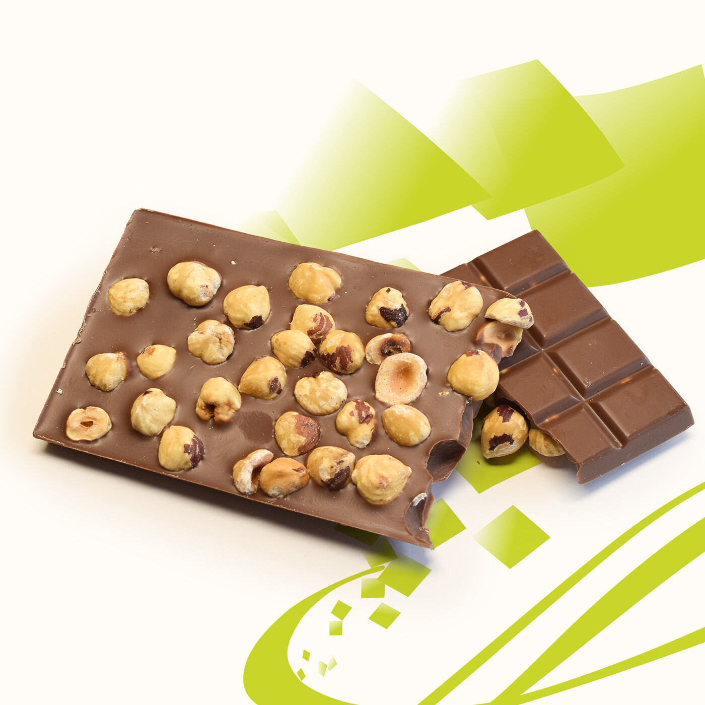 Tablette chocolat au lait et noisettes entières – Image 2