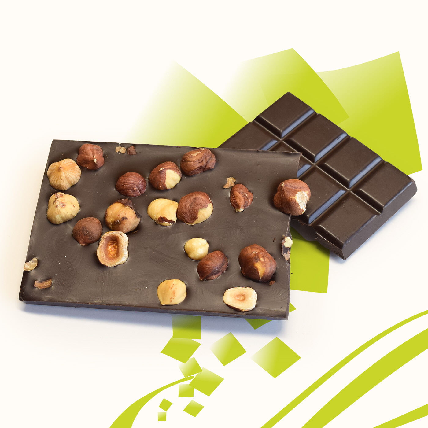 Tablette chocolat noir et noisettes entières – Image 2