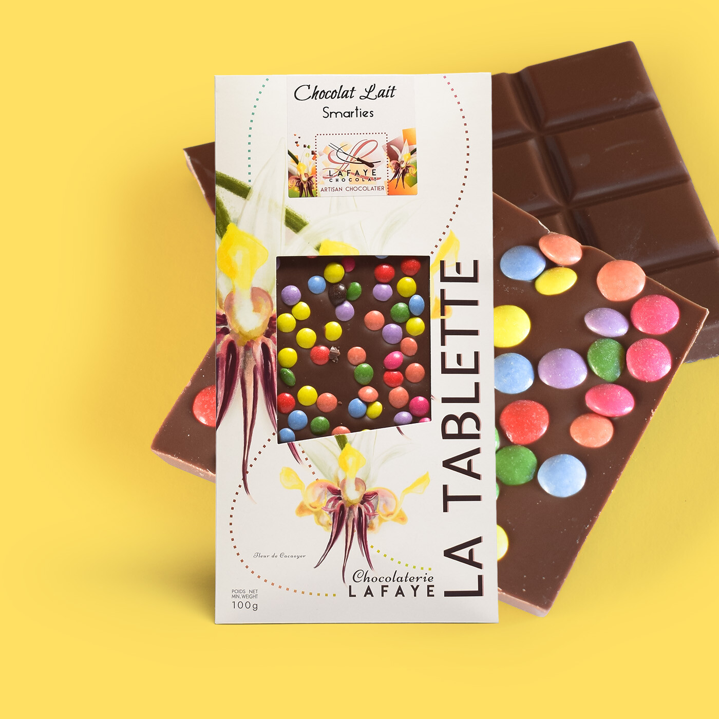 Tablette chocolat au lait smarties