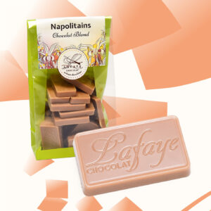 Napolitains au chocolat blond de la chocolaterie Lafaye à Périgueux.